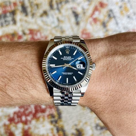 Rolex Datejust 41 Fluted / Blue / Jubilee 126334.